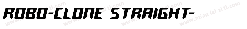 Robo-Clone Straight字体转换